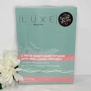Luxe Beauty Lavish Me 5pc Sheet Masks NEW